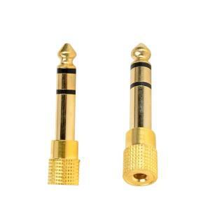 스피커 기타 잭 6.35 3.5 Aux 케이블 수-3.5mm 암 오디오 커넥터 4개