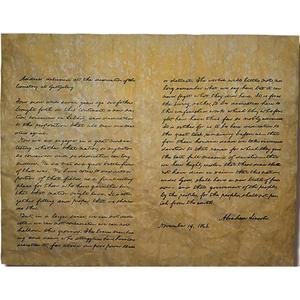 OUR AMENDMENTS GETTYSBURG 주소 정품 복제품 11 양피지에 14 인쇄 골동품