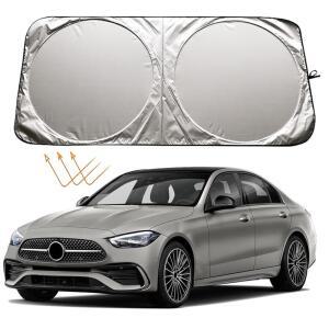 메르세데스 벤츠 C 300 A B E350 GLA GLB 250 CLA CLK 클래스 액세서리용 XHRING 윈드실드 선쉐이드, 마이바흐 GLS600 GLA250용 자동차 전면 유리창 선쉐이드 선바이저 쉴드