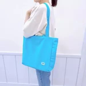 민트 양면 체크 패턴 데일리 숄더 크로스 에코백 가방