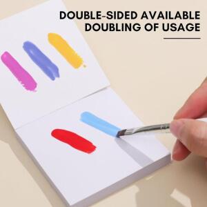 50Pcs 젤 매니큐어 팔레트 종이 일회용 네일 아트 스티커 폴란드어 혼합 드로잉 DIY 디스플레이 도구