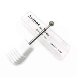 HYTOOS 5.0mm 볼 네일 드릴 비트 미세 다이아몬드 큐티클 버 러시아 밀스 전기 매니큐어 손톱 액세서리 도