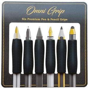 CHROME CHERRY OMNI GRIP 펜과 펜슬 그립이 있는 6팩 컴포트