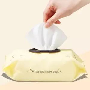 물티슈 72매 10팩 휴대용 향균 일회용물티슈