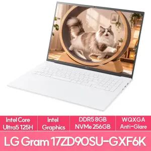 LG전자 그램17 17ZD90SU-GXF6K Ultra5 125H 8G 256G 대화면 가벼운 사무용 대학생 노트북 EU