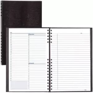 노트프로 언데이트 데일리 플래너 블랙 200페이지 10 3/4 x 8-1/2 인치