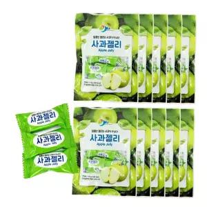 미성식품 젤리(170g)10개 사과 향긋한 젤리 간식 애플