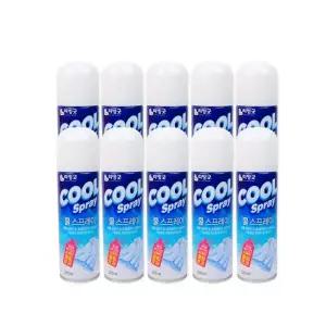 리빙굿 쿨스프레이 아이스쿨 냉각 스프레이 220ml 10개