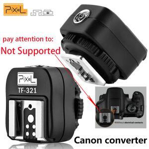 무선동조기 CANON용 PC 소켓 TTL 대한 TF321 어댑터에 핫슈 픽셀 변환 변환기