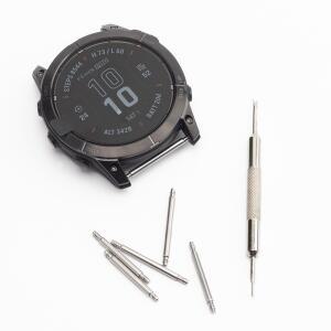 가민피닉스 3MM 두께 시계 스프링 EPIX 6PRO APPROACH S70 26MM 22MM 밴드 FENIX6 금속 GARMIN 바용