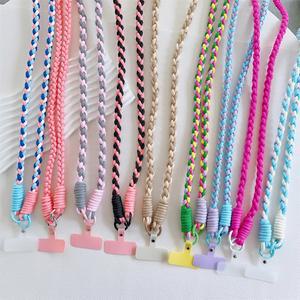 도난방지스트랩 핸드폰 휴대폰 스마트폰 COLOFUL LANYARD CROSSBODY 스트랩 대한 체인 땋은 액세서리에 교체 어깨 패치와 로프