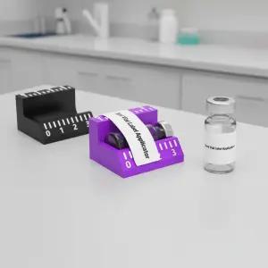 PET 3ml/10ml 바이알 라벨 부착기 쉬운 정렬 정밀한 적용 스티커 도구 시간 절약 재사용 가능한