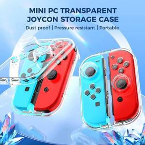 2025  미니 버전 PC 투명 보관함 닌텐도 호환 스위치 Joy-Con 손목 밴드