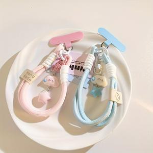 비즈폰스트랩 스마트폰 핸드폰 휴대폰 줄 키링 휴대 전화 스트랩 구름 체인 케이스 카메라 손목 스타