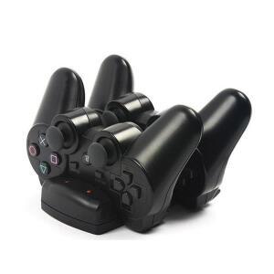 PS3 호환/PS Move 컨트롤러 충전기 스테이션소니 호환 플레이스테이션 3용 듀얼 USB 케이블포함 도크 스탠