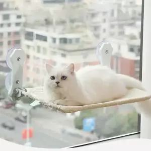 새로운 흡착식 고양이 해먹 접이식 걸이형 둥지 침대 발코니 창문 유리 애완동물 가구 및 용품