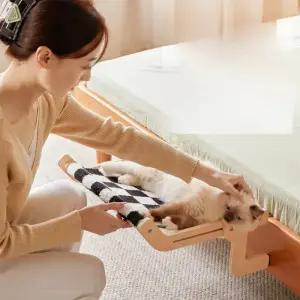 고양이 침대 옆 해먹 매달린 둥지 창틀 프레임 창문 발코니 애완동물 용품