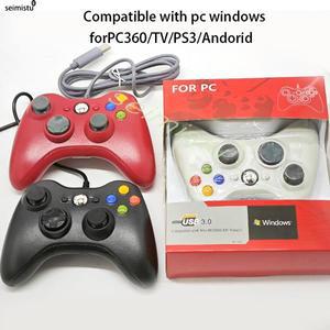 PC 용 USB 유선 게임 컨트롤러 XBOX 호환 호환360 콘솔 조이패드 Win 7/8/10 조이스틱 Controle Mando Game