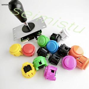 아케이드 조이스틱 복사 SANWA 게임기 콘솔 DIY 키트 푸시 버튼 PC 라즈베리 파이 제로 딜레이 USB 보드 컨