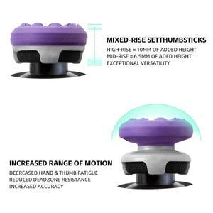 PS5 호환 컨트롤러 Tall Thumb Stick Grips 하이 라이즈 캡 아날로그 조이스틱 익스텐더 게임용 미끄럼 방