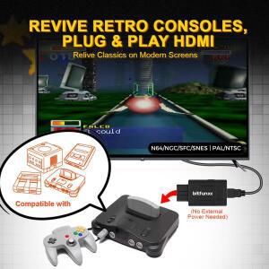 비트펀스 SV AV to HD 어댑터 720P 1080P HDMI N64 SNES SFC NGC 게임 콘솔용 컨버터