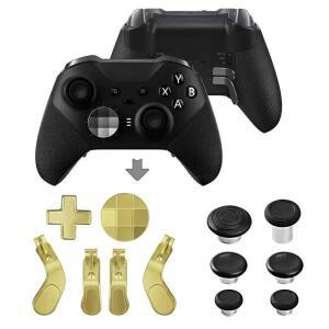 XBOX 호환 호환 One Elite 컨트롤러  2용 메탈 D-패드 트리거 패들 교체 썸스틱 부품 수리 키트 액세서리