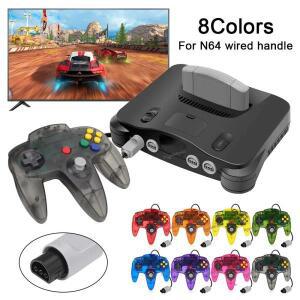 N64 콘솔 용  8 색 유선 게임패드 클래식 조이스틱 레트로 액세서리 조이패드 컨트롤러
