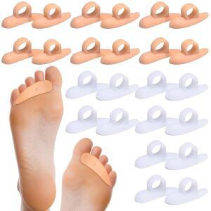 NUANCHU 해머 패드 12쌍 해머헤드 스트레이트너 스페이서 남성 감소 쿠션 서포트 크레스트 화이트 분리기 교정기 압력 피치퍼프 여성