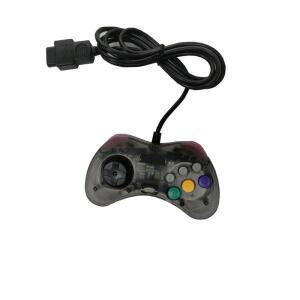 SEGA Saturn SS 콘솔용 투명 블랙 유선 게임 컨트롤러