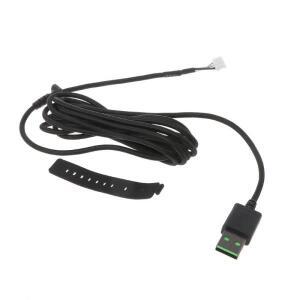 Razer hAdder Elite 유선 게임용 마우스 금도금 드롭 선박용  나일론 땋은 라인 USB 케이블 교체 와이어