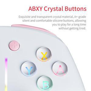 KS42 닌텐도 호환 스위치 용 무선 게임패드 자동  업 홀 효과 컨트롤러 Joycon/스위치 OLED/IOS/Type-C