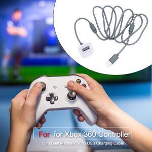 USB 컨트롤러 충전 케이블 XBOX 호환 호환 360 무선 조이스틱용 우수한 PVC   느낌의 전원  코드
