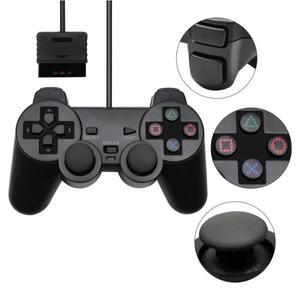 PS2/PS1 콘솔용 투명 유선 컨트롤러 진동 조이스틱 게임패드 소니 호환 플레이스테이션2용 조이패드 만도