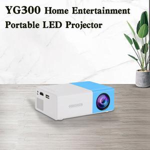 빔프로젝터 YG300 내장 스피커 1080P 가정용 휴대용 LED 미니 고화질