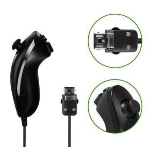닌텐도 호환 Wii 호환용 유선 눈차크 게임 컨트롤러 핸드 커브 핸들 게임패드 액세서리