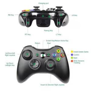 XBOX 호환 호환 360 게임패드 용 2.4G 무선 PC 수신기 조이스틱 조이패드 콘솔 원격 컨트롤러