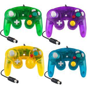 GameCube NGC 게임패드 용 새 교체 Wii 호환 콘솔 유선 컨트롤러 조이스틱