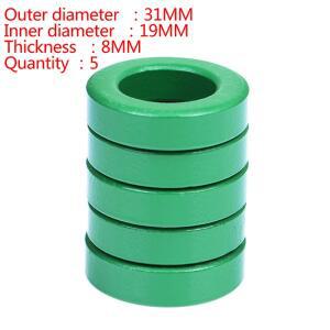 5개 31x19x8mm  전도도 녹색 페라이트 코어 링 방지 필터 인덕터