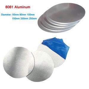 6061 알루미늄 원형 플레이트 디스크 시트 DIY 금속 재료 두께 1mm/1.5mm/2mm/3mm/4mm/5mm/6mm