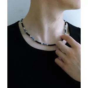 매장정품 NAKEDBLOOD [HANDMADE] Moontrace Beads Necklace