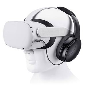 퀘스트 2 / 3용 SARLAR VR 게이밍 헤드폰은 몰입도를 높이고, 맞춤형 길이 케이블, 최적화된 오디오 드라이버, 메모리 단백질 이어 패드 소음 차단 및 기타 액세서리를 제공