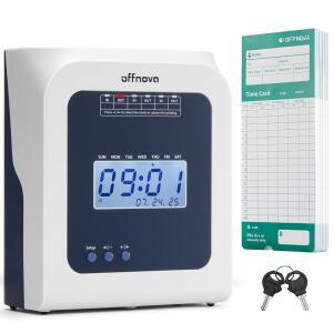 소규모 비즈니스를 위한 직원용 시간 시계 잉크 리본이나 네트워크 필요 없음 50장의 타임 카드가 있는 아웃 출석 기계 흰색