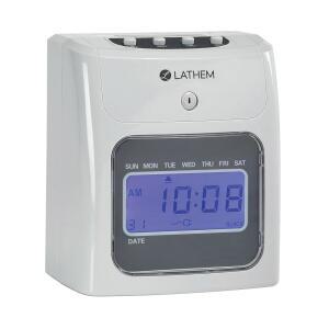 LATHEM 400E KIT 탑피드 전자 시계 번들 키트 시계 회색 400EKIT