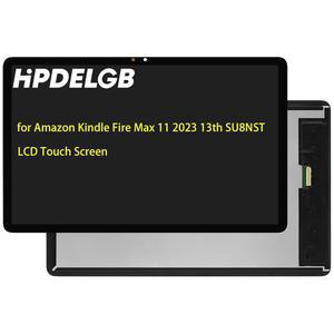 아마존 파이어 맥스 11 2023 13TH SU8NST LCD LED 스크린 디스플레이 터치 디지타이저 어셈블리 블랙 위한 DELGB 교체품