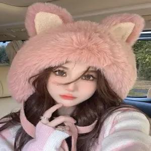 고양이비니 토끼 동물 털모자 겨울