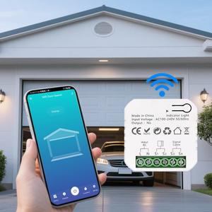 스마트 WiFi 차고 문 슬라이딩 게이트 오프너 컨트롤러 앱 원격 모니터 타이머 개폐 제어 Tuya와 호환