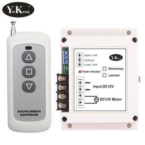 고전력 12V DC 40A 400W 전동 무선 원격 제어 스위치 롤러 셔터 도어 전기 커튼 커튼 앞으로 역방향
