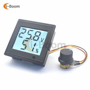 DC 12V 24V 36V 8A 브러시 전동 속도 컨트롤러 LCD 디지털 전압계 전류계 (전위차계 스위치 조정기 포함)