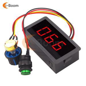 DC 6V 12V 24V Pwm 전동 속도 컨트롤러 무한 가변 Led 디지털 디스플레이 제어 모듈