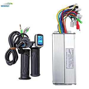 36V 48V 800W 35A 전기 스쿠터 브러시리스 전동 범용 컨트롤러 LCD 속도 디스플레이 스로틀 키트 바이크 오